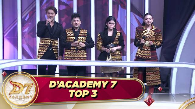 D'Academy 7 - Top 3 Malam Pertama