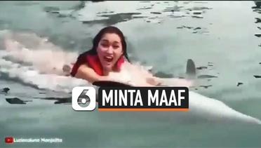 Lucinta Luna Minta Maaf Setelah Berenang Mengendarai Lumba-Lumba