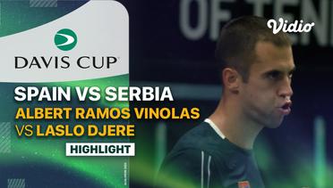 Highlights | Spain (Albert Ramos Vinolas) vs Serbia (Laslo Djere) | Davis Cup 2023
