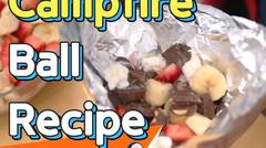 [Recipe] Simple camping recipe,  Choco-fruit campfire ball