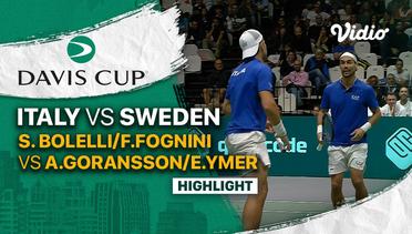 Highlights | Grup A: Italy vs Sweden | S. Bolelli/F.Fognini vs A.Goransson/E.Ymer | Davis Cup 2022