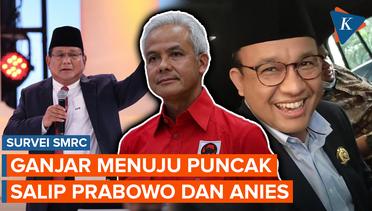 Survei SMRC: Elektabilitas Ganjar Naik, Prabowo Stagnan, dan Anies Turun