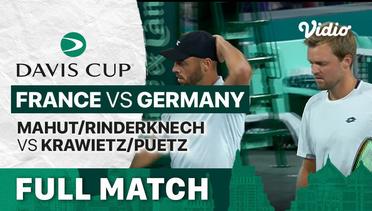 Full Match | Grup C: France vs Germany | Mahut/Rinderknech vs Krawietz/Puetz | Davis Cup 2022
