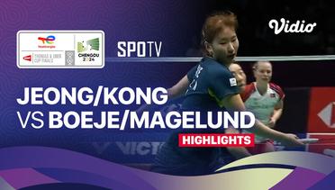 Jeong Na Eun /Kong Hee Yong (KOR) vs Alexandra Boeje/Amalie Magelund (DEN) - Highlights | Uber Cup Chengdu 2024 - Women's Singles