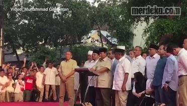 Prabowo Minta Pendukungnya Tetap Tenang dan Tak Terprovokasi