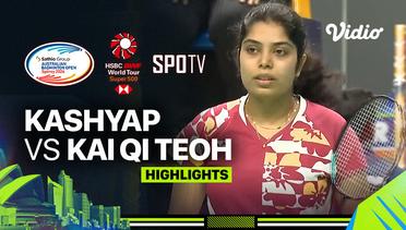 Aakarshi Kashyap (IND) vs Kai Qi (Barnice) Teoh (AUS) - Highlgihts | Sathio Group Australian Open 2024 - Women's Singles