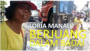 Gloria Manalu Tetap Berjuang dengan Jualan Koran Meski Keadaannya Cacat