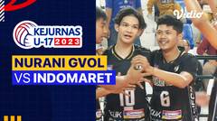 Semifinal Putra: Nurani GVOL vs Indomaret - Full Match | Kejurnas Bola Voli Antarklub U-17 2023