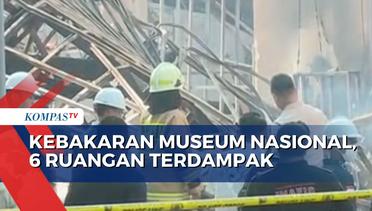 6 Ruangan di Gedung Utama Museum Nasional Terdampak Kebakaran