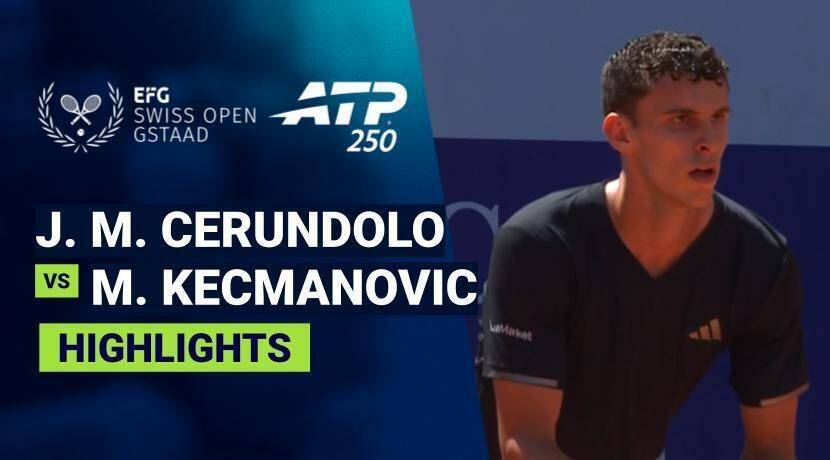 Juan Manuel Cerundolo vs Miomir Kecmanovic - Round 2 | ATP 250: EFG Swiss Open Gstaad 2026