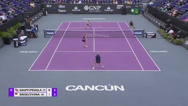 Gauff/Pegula vs Siegemund/Zvonareva - Highlights | WTA Finals Cancun 2023