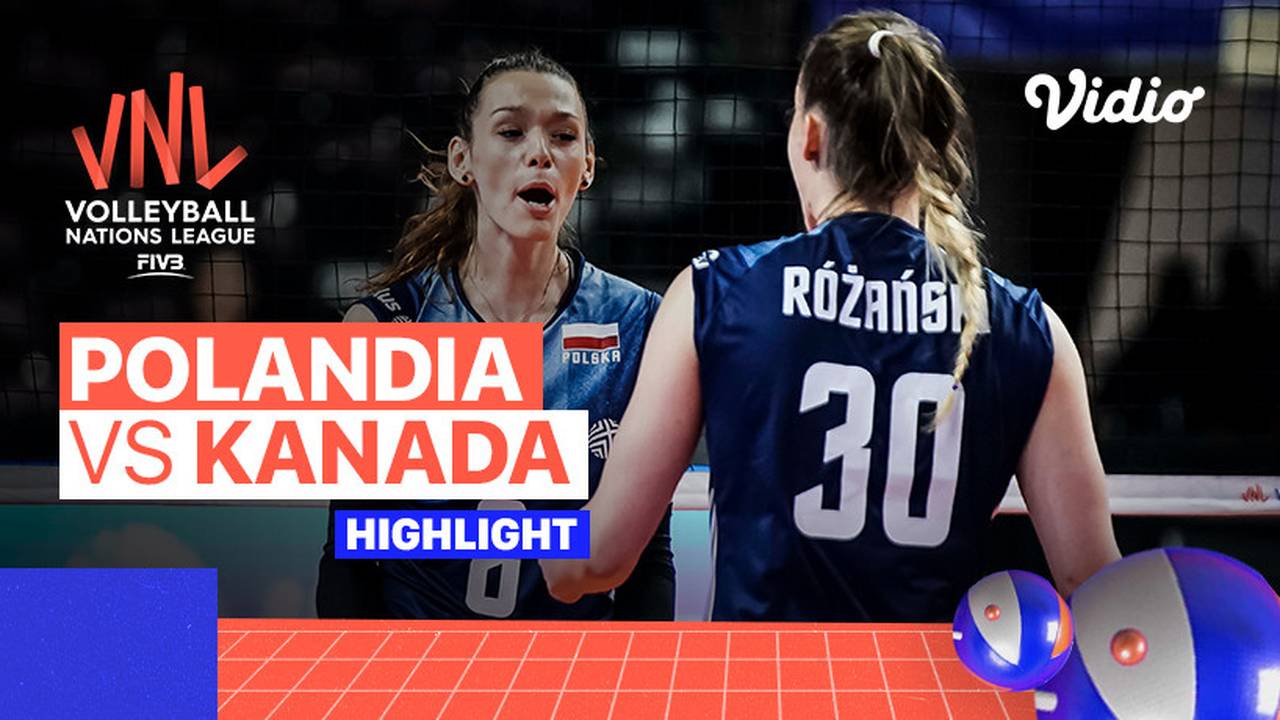 Highlights Polandia vs Kanada Women's Volleyball Nations League