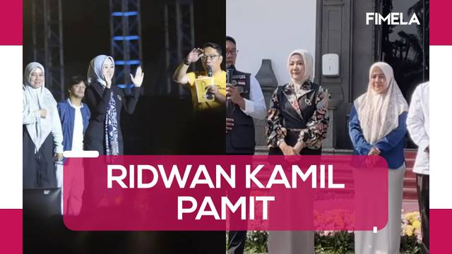 Outfit Ridwan Kamil Dan Atalia Praratya saat Undur Diri Jadi Gubernur Jawa Barat
