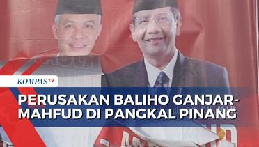 Pengurus DPC PDIP Lapor Polisi Soal Perusakan Baliho Ganjar-Mahfud di Pangkal Pinang