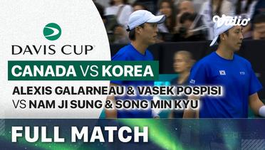 Canada (Alexis Galarneau & Vasek Pospisil) vs Korea (Nam Ji Sung & Song Min Kyu) - Full Match | Qualifiers Davis Cup 2024