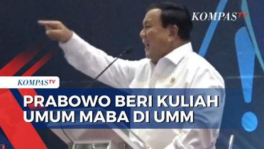 Kuliah Umum Prabowo di UMM: Kelak Jangan Jadi Antek Asing!