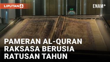 Masjid Nasional Al Akbar Surabaya Pamerkan Al-Quran Raksasa Berusia Ratusan Tahun