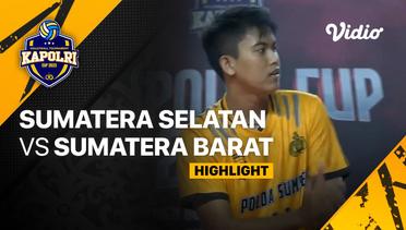 Highlights | Putra: Sumatera Selatan vs Sumatera Barat | Piala Kapolri 2023
