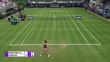 Daria Kasatkina vs Karolina Pliskova - Highlights | WTA Rothesay International 2023