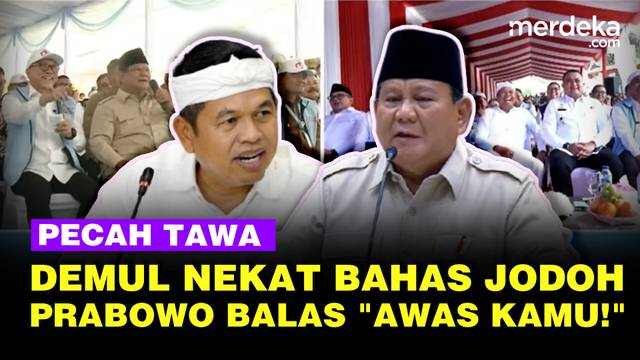 Ngakak Satu Ruangan Pecah Prabowo Balas Dedi Mulyadi Nekat Cari Jodoh di Koperasi: Awas Kamu!