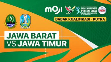 Putra: Jawa Barat vs Jawa Timur - Full Match | Babak Kualifikasi PON XXI Bola Voli
