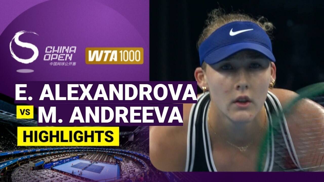 Ekaterina Alexandrova vs Mirra Andreeva - Women's Singles Quarterfinals | WTA 1000: China Open 2026
