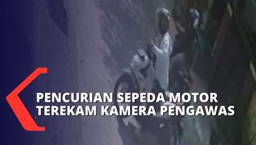 2 Orang Pencuri Sepeda Motor Terekam CCTV di Kawasan Sawah Besar Jakarta Pusat