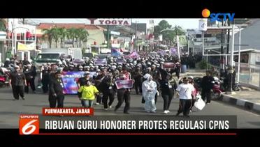 Ribuan Tenaga Honorer di Purwakarta Demo Tolak Regulasi Penerimaan CPNS - Liputan6 Pagi