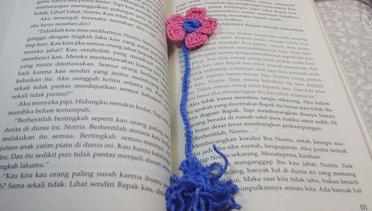 Cara Merajut Pembatas Buku (Bookmark) Cantik
