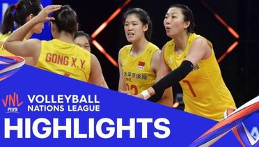 Match Highlight | VNL WOMEN'S - China 3 VS 0 Netherlands | Volleyball Nations League 2021