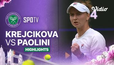 Barbora Krejcikova (CZE) vs Jasmine Paolini (ITA) - Highlights | Wimbledon 2024 - Ladies' Singles Final