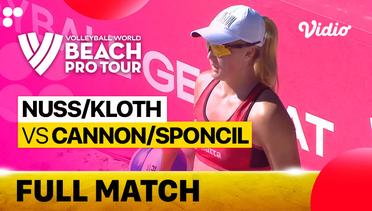 Full Match | Round of 12 - Center Court: Nuss/Kloth (USA) vs Cannon/Sponcil (USA) | Beach Pro Tour Elite16 Uberlandia, Brazil 2023