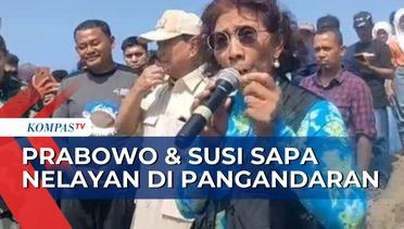 Safari Politik ke Pangandaran, Prabowo Subianto Sapa Warga & Berbincang dengan Susi Pudjiastuti!