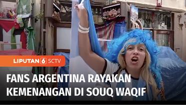 Fans Argentina Rayakan Kemenangan Atas Belanda di Souq Waqif | Liputan 6