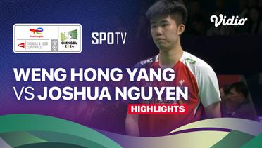 Weng Hong Yang (CHN) vs Joshua Nguyen (CAN) - Highlights | Thomas Cup Chengdu 2024 - Men's Singles