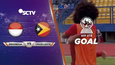 Tendangan Penalti Beckham Mampu Mengecoh Kiper Timor Leste - 3-0 untuk Indonesia | AFF U18 2019