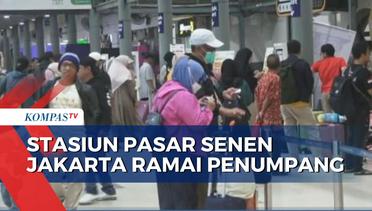 Lebih Dari 23.000 Penumpang Berangkat dari Stasiun Pasar Senen, Okupansi Kereta Capai 99,5 Persen