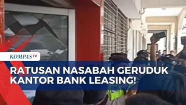 Tak Terima Debt Collector Tarik Mobil Nasabah, Kantor Bank Finance Swasta di Surabaya Didemo Warga!