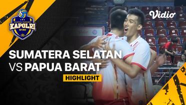 Highlights | Putra: Sumatera Selatan vs Papua Barat | Piala Kapolri 2023