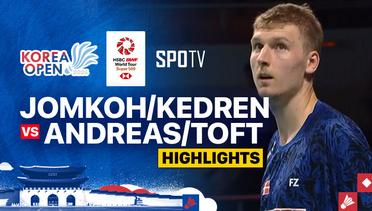 Supak Jomkoh/Kittinupong Kedren (THA) vs Andreas Sondergaard/Jesper Toft (DEN) - Highlights | Korea Open 2024 - Men's Doubles