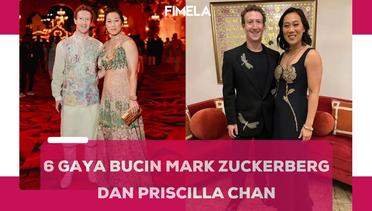 6 Gaya Bucin Couple Bos Mark Zuckerberg dan Priscilla Chan Di Pesta Pranikah Anak Mukesh Ambani