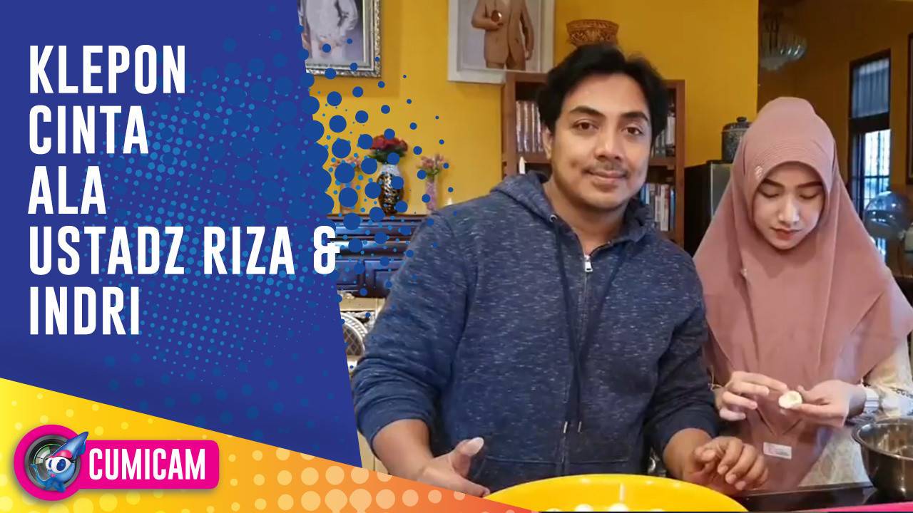 Keseruan Ustadz Riza Muhammad dan Istri Membuat Klepon