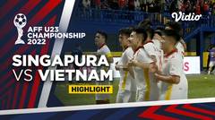 Highlight - Singapura vs Vietnam | AFF U-23 Championship 2022