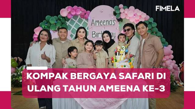 Potret Keluarga Atta Halilintar dan Aurel Hermansyah di Ulang Tahun Ameena ke-3