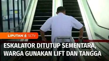 Eskalator Stasiun Manggarai Tiba-tiba Berbalik Arah, Sekarang Ditutup Sementara | Liputan 6