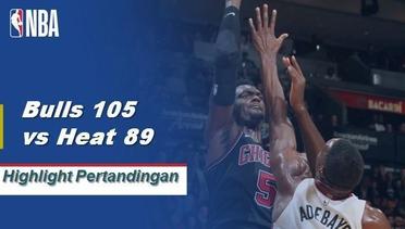 NBA I Cuplikan Hasil Pertandingan :  Bulls 105 vs Heat 89