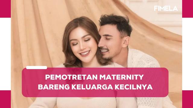 6 Gaya Jessica Iskandar Lakoni Pemotretan Maternity Bareng Keluarga Kecilnya, Kompak Serba Cream