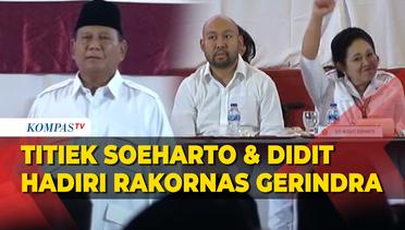 Kala Titiek Soeharto dan Didit Duduk Bersama Hadiri Rakornas Gerindra yang Dipimpin Prabowo