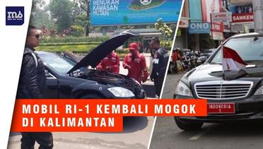 Mobil Presiden Jokowi Kembali Mogok di kalimantan