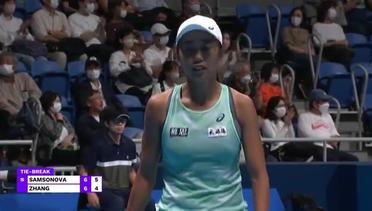 Match Highlights | Liudmila Samsonova vs Shuai Zhang | WTA Toray Pan Pacific Open 2022